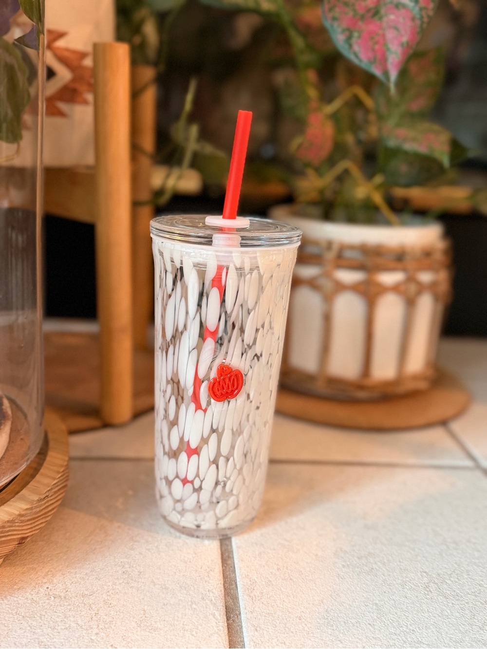 Authentic Starbucks Pumpkin Glass Cold Cup